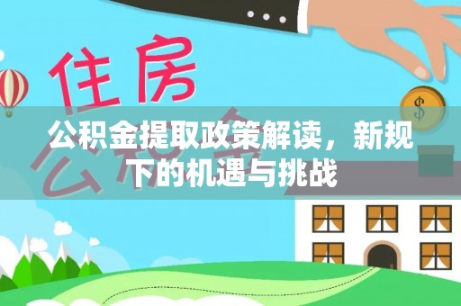 延平公积金提取政策解读，新规下的机遇与挑战