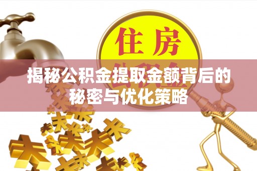 延平揭秘公积金提取金额背后的秘密与优化策略
