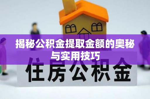 延平揭秘公积金提取金额的奥秘与实用技巧