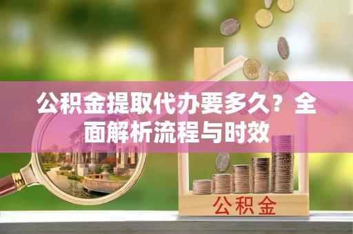 延平公积金提取代办要多久？全面解析流程与时效