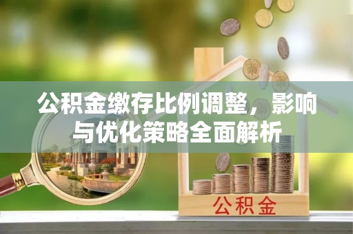 延平公积金缴存比例调整，影响与优化策略全面解析