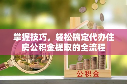 延平掌握技巧，轻松搞定代办住房公积金提取的全流程