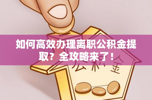 延平如何高效办理离职公积金提取？全攻略来了！