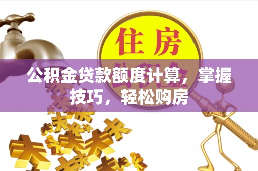延平公积金贷款额度计算，掌握技巧，轻松购房