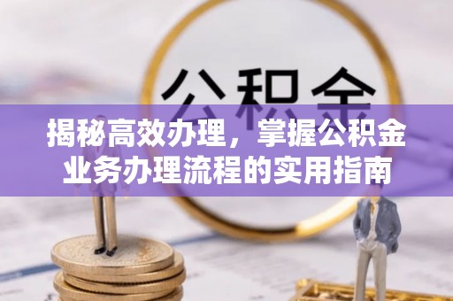 延平揭秘高效办理，掌握公积金业务办理流程的实用指南