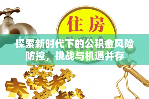 延平探索新时代下的公积金风险防控，挑战与机遇并存