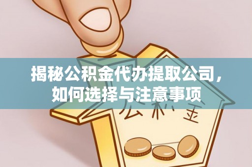 延平揭秘公积金代办提取公司，如何选择与注意事项