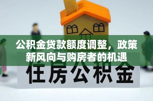 延平公积金贷款额度调整，政策新风向与购房者的机遇