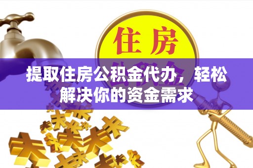 延平提取住房公积金代办，轻松解决你的资金需求