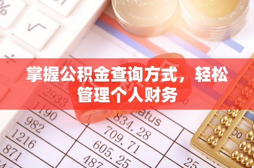 延平掌握公积金查询方式，轻松管理个人财务