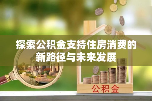 延平探索公积金支持住房消费的新路径与未来发展