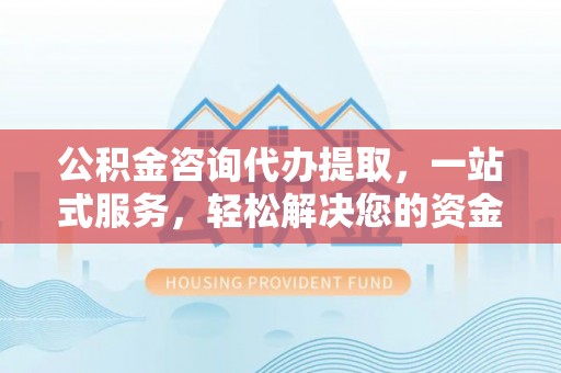 延平公积金咨询代办提取，一站式服务，轻松解决您的资金需求
