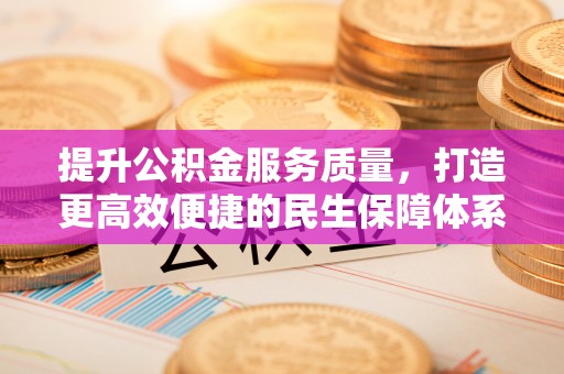 延平提升公积金服务质量，打造更高效便捷的民生保障体系
