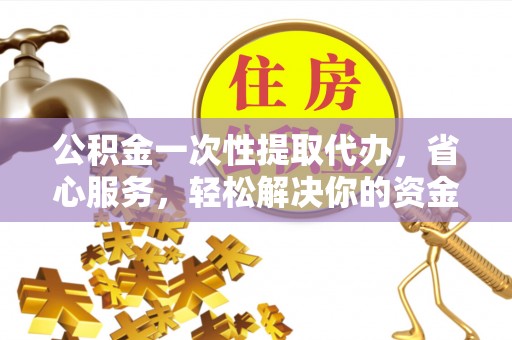 延平公积金一次性提取代办，省心服务，轻松解决你的资金需求