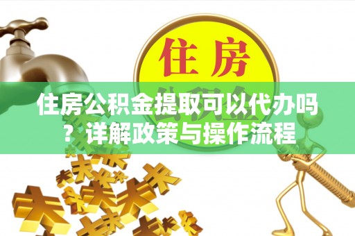 延平住房公积金提取可以代办吗？详解政策与操作流程
