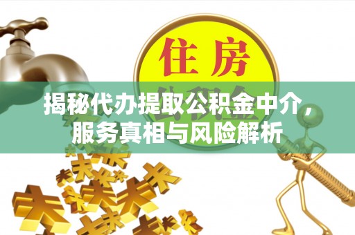 延平揭秘代办提取公积金中介，服务真相与风险解析