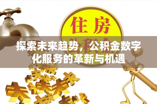 延平探索未来趋势，公积金数字化服务的革新与机遇