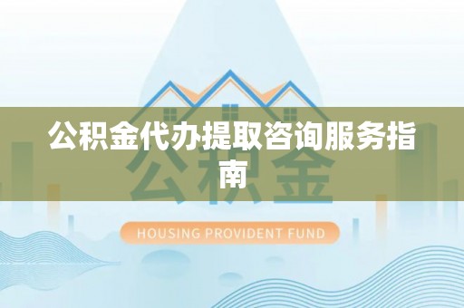 延平公积金代办提取咨询服务指南