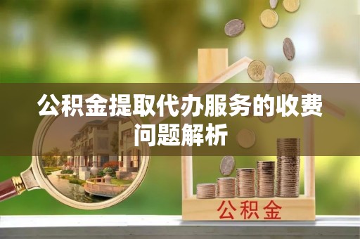 延平公积金提取代办服务的收费问题解析