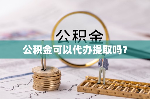延平公积金可以代办提取吗？