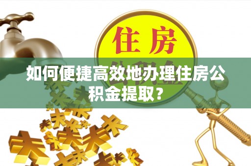 延平如何便捷高效地办理住房公积金提取？